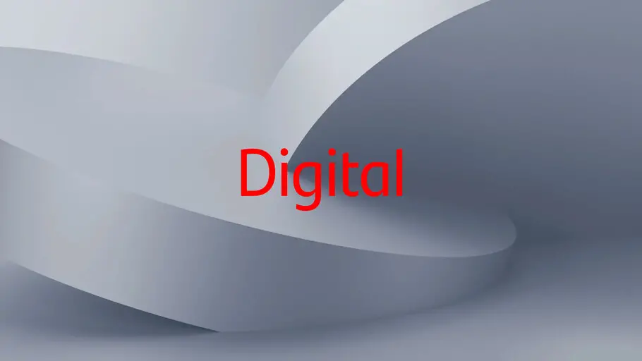 The word digital is shown in Santader's font